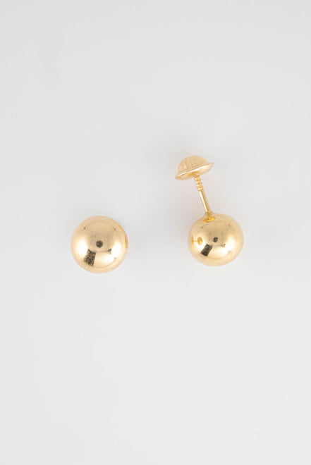Topos Balin 8 mm Liso Oro Amarillo 18k / NA152 / P: 0.9 gr