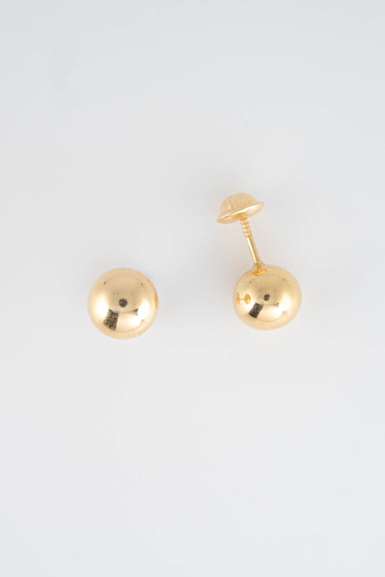 Topos Balin 8 mm Liso Oro Amarillo 18k / NA152 / P: 0.9 gr