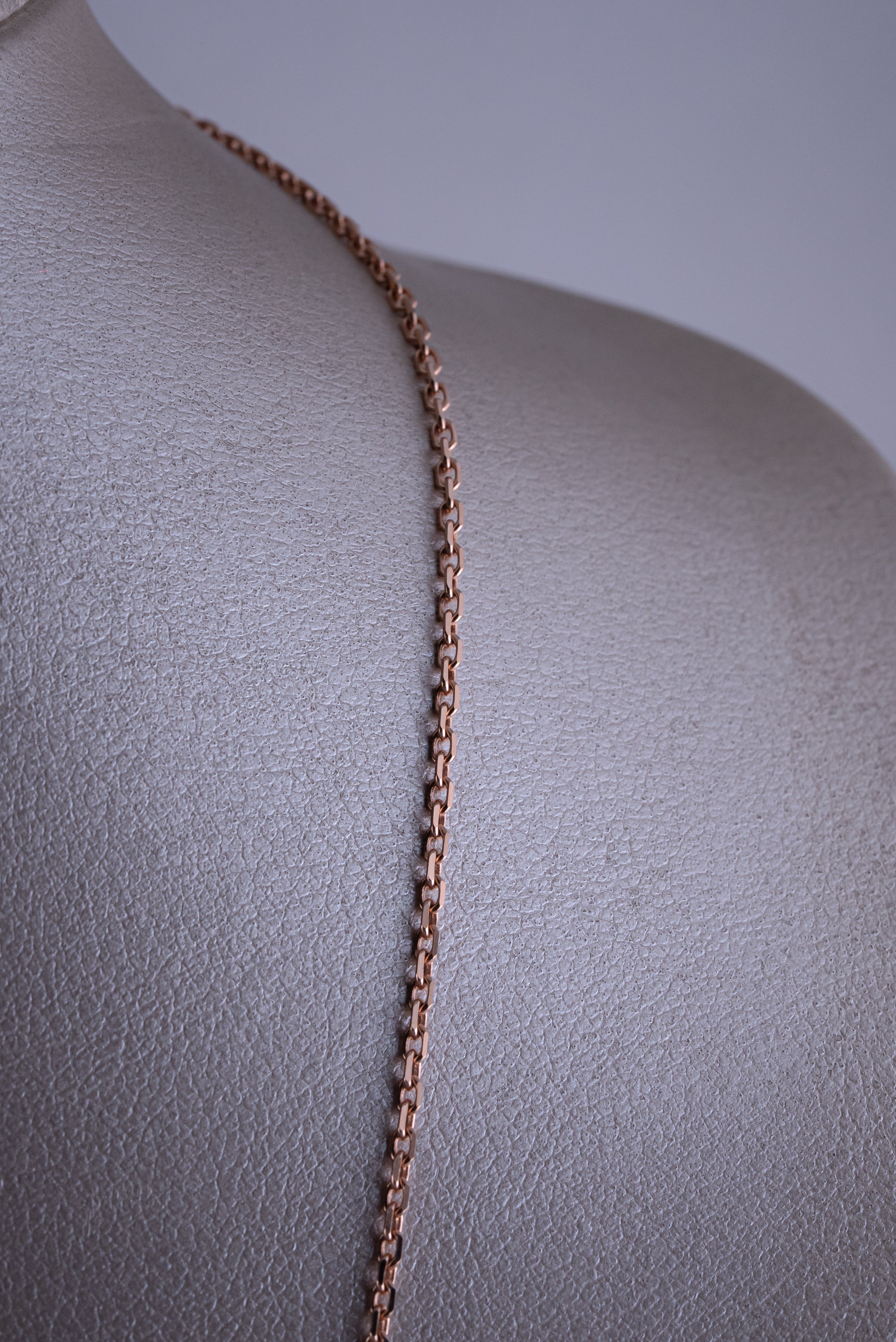 Cadena Forzatina Oro Rosado 18k  /ITA186 / 70 cms / P: 8 gr