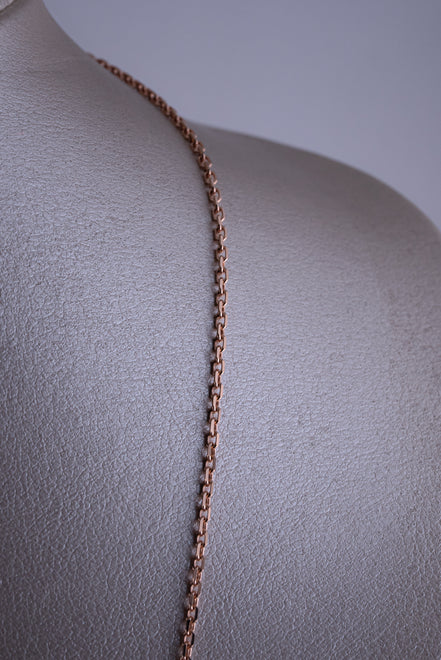 Cadena Forzatina Oro Rosado 18k  /ITA186 / 70 cms / P: 8 gr