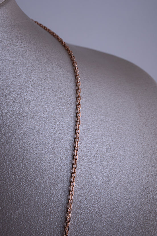 Cadena Forzatina Oro Rosado 18k  /ITA186 / 70 cms / P: 8 gr