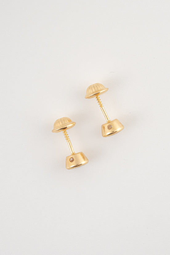 Topos Bisel Circon Blanco Oro Amarillo 18k / NA158 / M: 5 mm / P: 0,7 gr