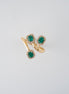 Anillo Esmeralda y Diamantes Oro Amarillo 18k / AED24 / T: 7 / E:0,75  quilates - D: 0.24 quilates