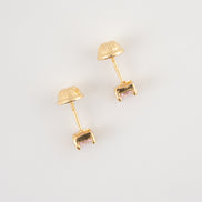 Topos Circon Rosado Oro Amarillo 18k / NA160/ M: 4 mm x 4 mm / P: 0,8 gr