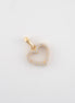Dije Corazon Circones Blancos 18k oro amarillo / 1,48 gr - M: 2 cms x 1,5 cms  Nacional