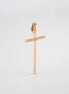 Dije Cruz Circones Blancos Oro Rosado 18k / NA102 / M: 4cms x 1.5 cms / P: 1,5 gr