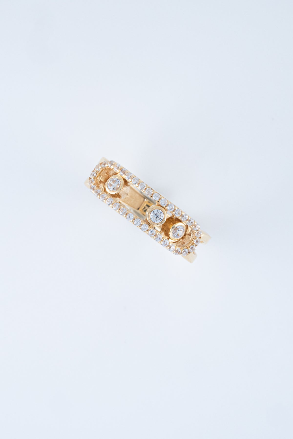 Anillo Circones Oro Amarillo 18k / ITA71 / T: 7 / P: 3,3 gr