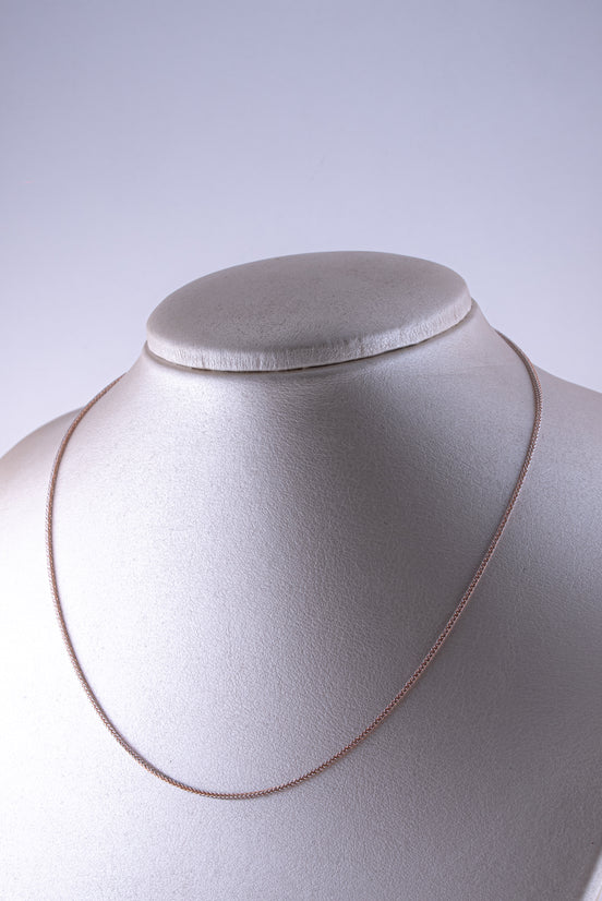 Cadena Franco Bicolor (Oro Rosado - Blanco) 18k / ITA163 / 50 cms / P: 2,4 gr