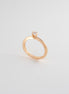 Anillo Compromiso Oro Rosado 18k Circon / NA64 / T:6 / P: 2,5 gr