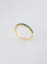 Anillo Esmeraldas Oro Amarillo 18k /AE58/ E:0,30 quilates / T: 6.5