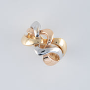 Anillo Liso Tres Oros (Amarillo- Rosado- Blanco) 18k / NA49 / T: 7 / P: 8,8 gr