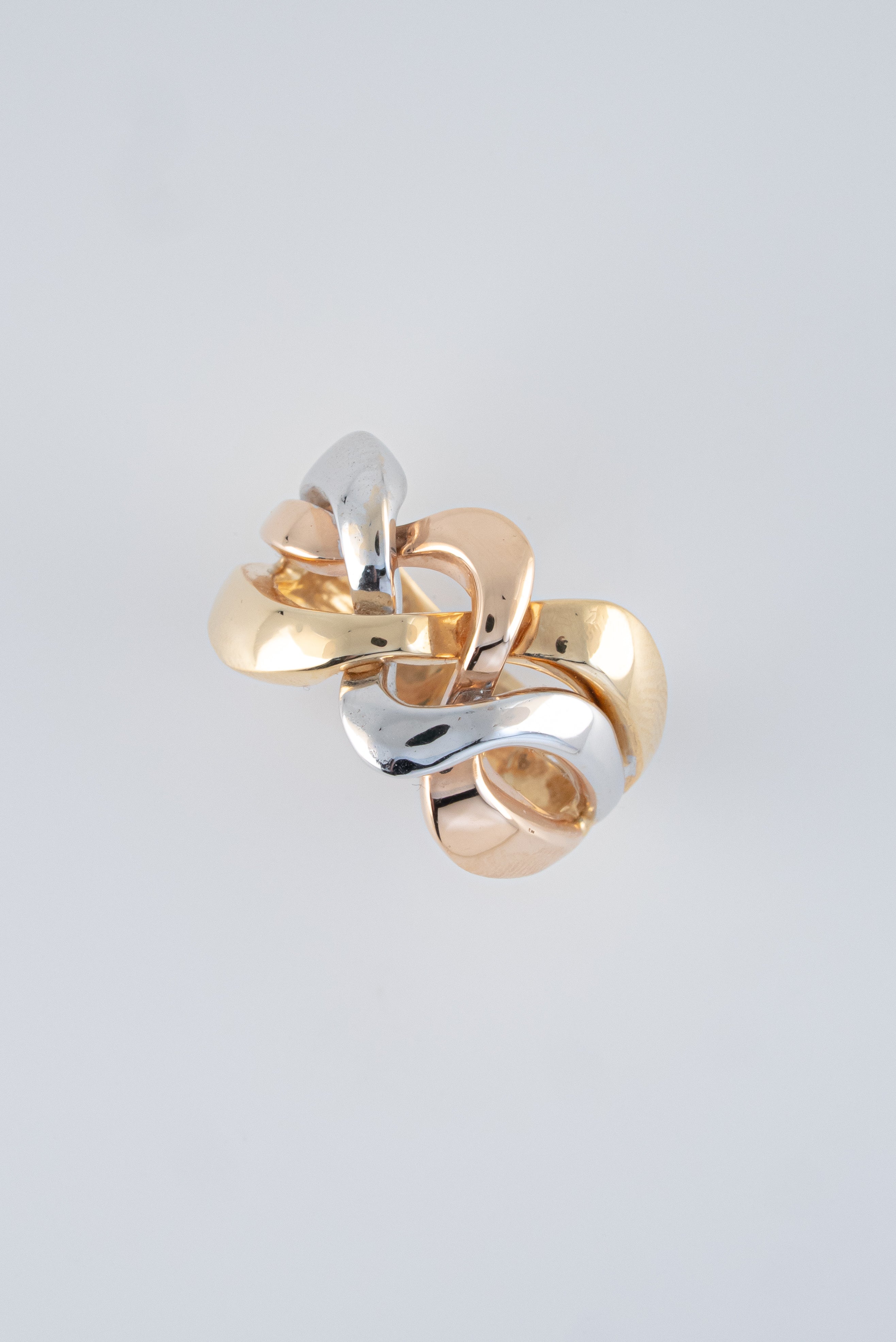 Anillo Liso Tres Oros (Amarillo- Rosado- Blanco) 18k / NA49 / T: 7 / P: 8,8 gr
