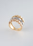 Anillo Tres Oros (Amarillo- Rosado- Blanco) 18k Circones /NA48/ T: 6.5 / P: 9,2 gr
