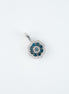 Dije Flor Diamantes Oro Blanco 18k / DDA01 / M: 1,9 cms x 1,1, cms