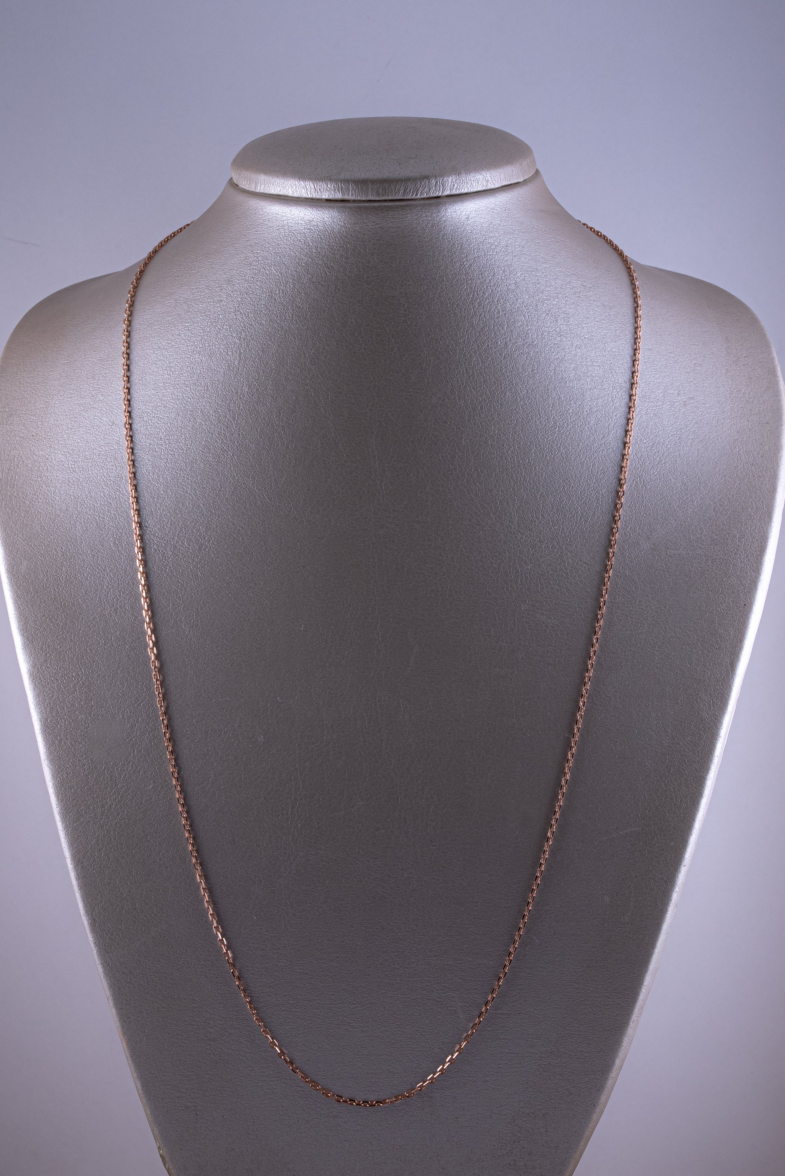 Cadena Forzatina Oro Rosado 18k  /ITA186 / 70 cms / P: 8 gr