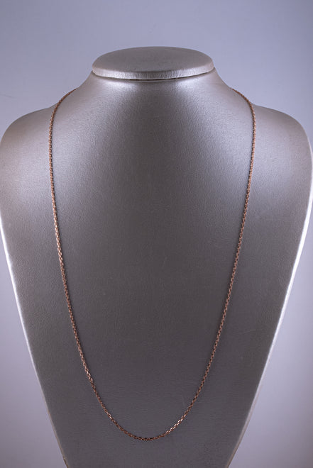 Cadena Forzatina Oro Rosado 18k  /ITA186 / 70 cms / P: 8 gr