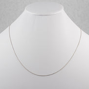 Cadena veneciana Oro Blanco 18k / ITA91 / M: 1 mm / P: 1,3 gr