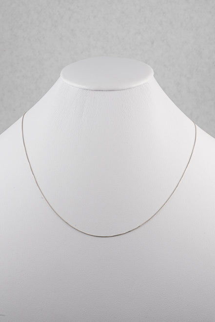 Cadena veneciana Oro Blanco 18k / ITA91 / M: 1 mm / P: 1,3 gr