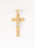 Dije Cruz Cristo Circones Oro Amarillo 18k / NA102 / M: 4.3 cms x 2 cms / P: 5.8 gr