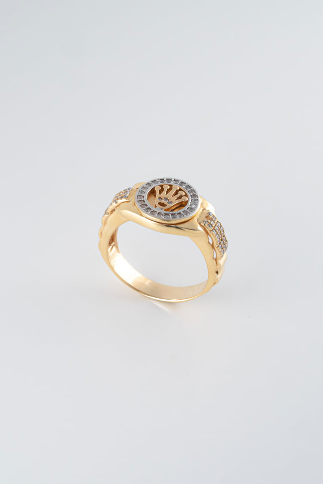 Anillo Oro Amarillo 18k Circones / NA57 / T: 10 / Peso: 9 gr