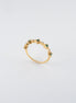 Anillo Esmeraldas y Diamantes 18k oro amarillo / Talla 6 - E: 0,13 QTS - D:0,04 QTS Nacional