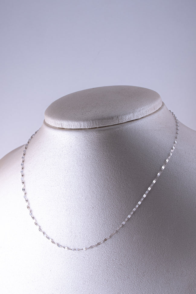Cadena Eslabon Espero Oro Blanco 18k / ITA188 / 40 cms / P: 1 gr