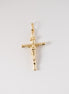 Dije Cruz Cristo Oro Amarillo 18k / NA102 / M: 4 cms x 2 cms / P: 1.6 gr