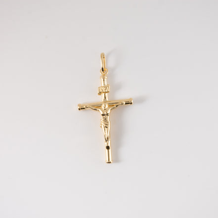 Dije Cruz Cristo Oro Amarillo 18k / NA102 / M: 4 cms x 2 cms / P: 1.6 gr
