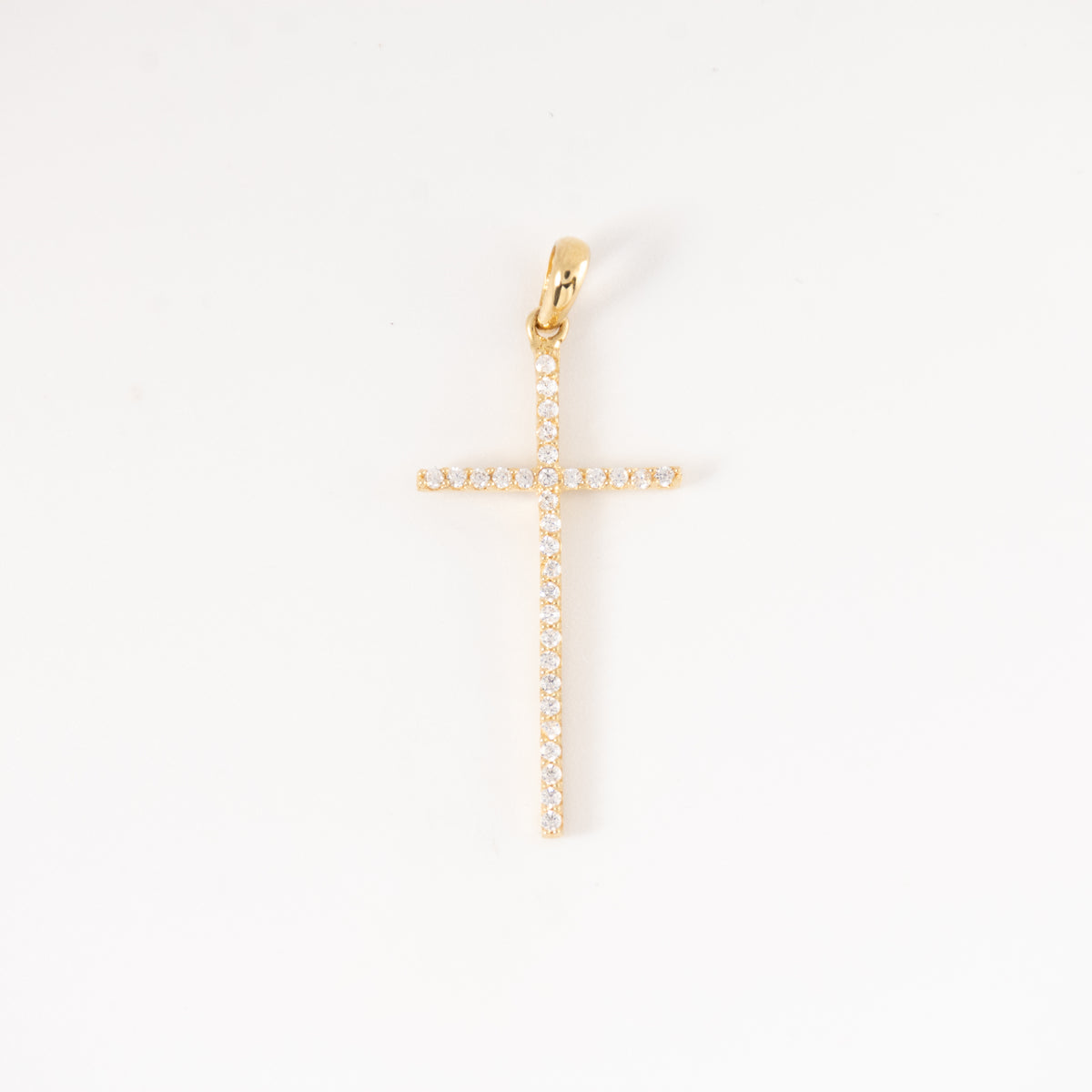 Dije Cruz Circones Oro Amarillo 18k / NA102 / M: 3.5 cms x 2 cms / P: 1.6 gr