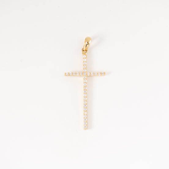 Dije Cruz Circones Oro Amarillo 18k / NA102 / M: 3.5 cms x 2 cms / P: 1.6 gr