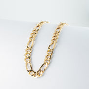 Pulsera Figaro Oro Amarillo 18k / ITA02 / M: 19 cms x 5 mm / P: 4 gr