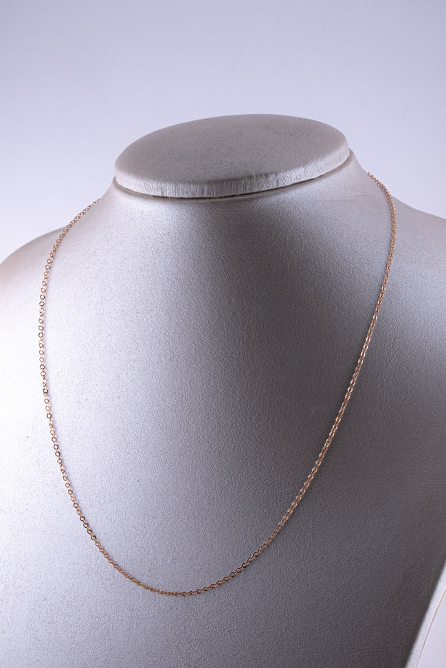 Cadena Roll on Oro Rosado 18 k / ITA121/ 50 cms / P: 2 gr