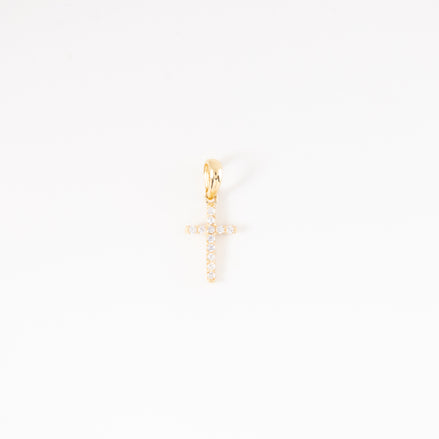 Dije Cruz Circones Oro Amarillo 18k / NA102 / M: 2 cms x 0.8 mm / P: 0.6 gr
