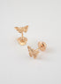 Topos Mariposa Oro Rosado 18k / NA09 / M: 6 mm x 8 mm / P: 0,7 gr