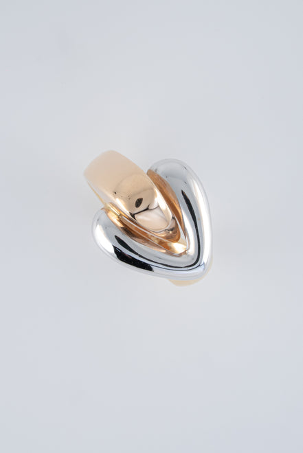 Anillo Liso Tres Oros ( Amarillo - Rosado - Blanco) 18k / NA50 / T: 7.5 / P: 7,8 gr