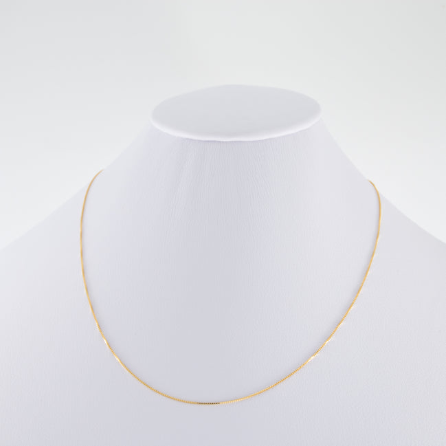 Cadena Veneciana Oro Amarillo 18k / ITA90 / 45 cms / M: 1. mm / P: 1.6 gr
