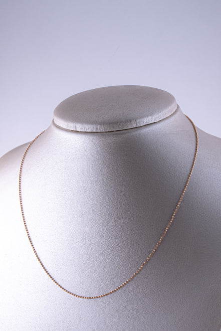 Cadena Mini Militar Oro Rosado 18k / ITA239 / 45 cms / P:2,8 gr