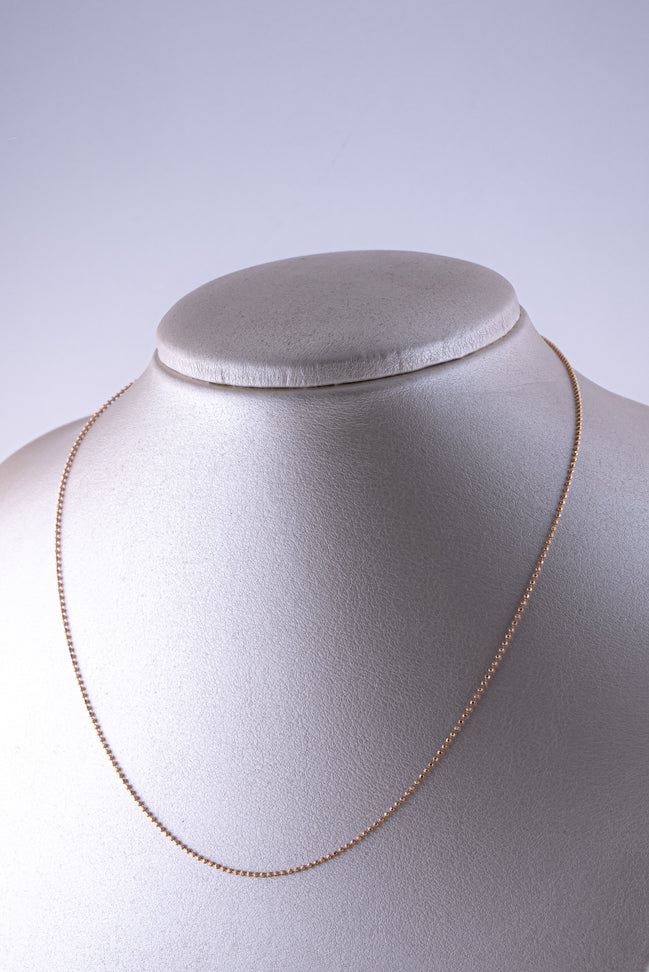 Cadena Mini Militar Oro Rosado 18k / ITA239 / 45 cms / P:2,8 gr