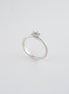 Anillo Compromiso Oro Blanco 18k Circones / NA66 / T:7 / P: 2 gr