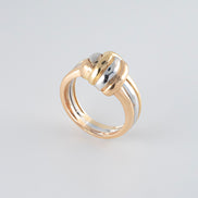 Anillo Liso Tres Oros (Amarillo- Rosado- Blanco) 18k /NA49/ T: 7/ P: 7,2 gr
