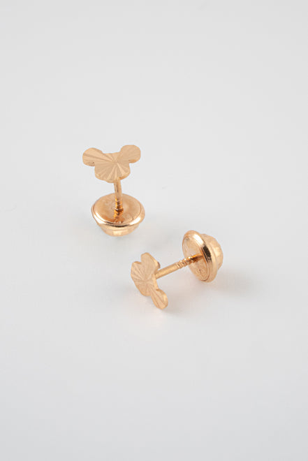 Topos Mickey Diamantado Oro Rosado 18k / NA09 / M: 6 mm x 5 mm / P: 0,6 gr