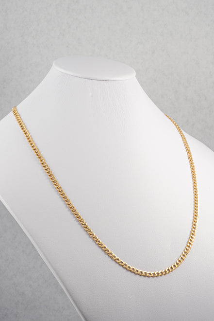 Cadena Cubana Oro Amarillo 18k / ITA34 / 60 cms / M: 4.2 mm / P: 7,94gr