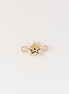 Herraje Estrella Liso Oro Amarillo 18k / NA100 / M: 0.7 mm x 1.3 cms / P: 0.3 gr
