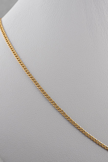 Cadena Cubana Oro Amarillo 18k / ITA31 / 50 cms / M: 3 mm / P: 2,42 gr