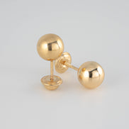 Topos Balin 8 mm Liso Oro Amarillo 18k / NA152 / P: 0.9 gr