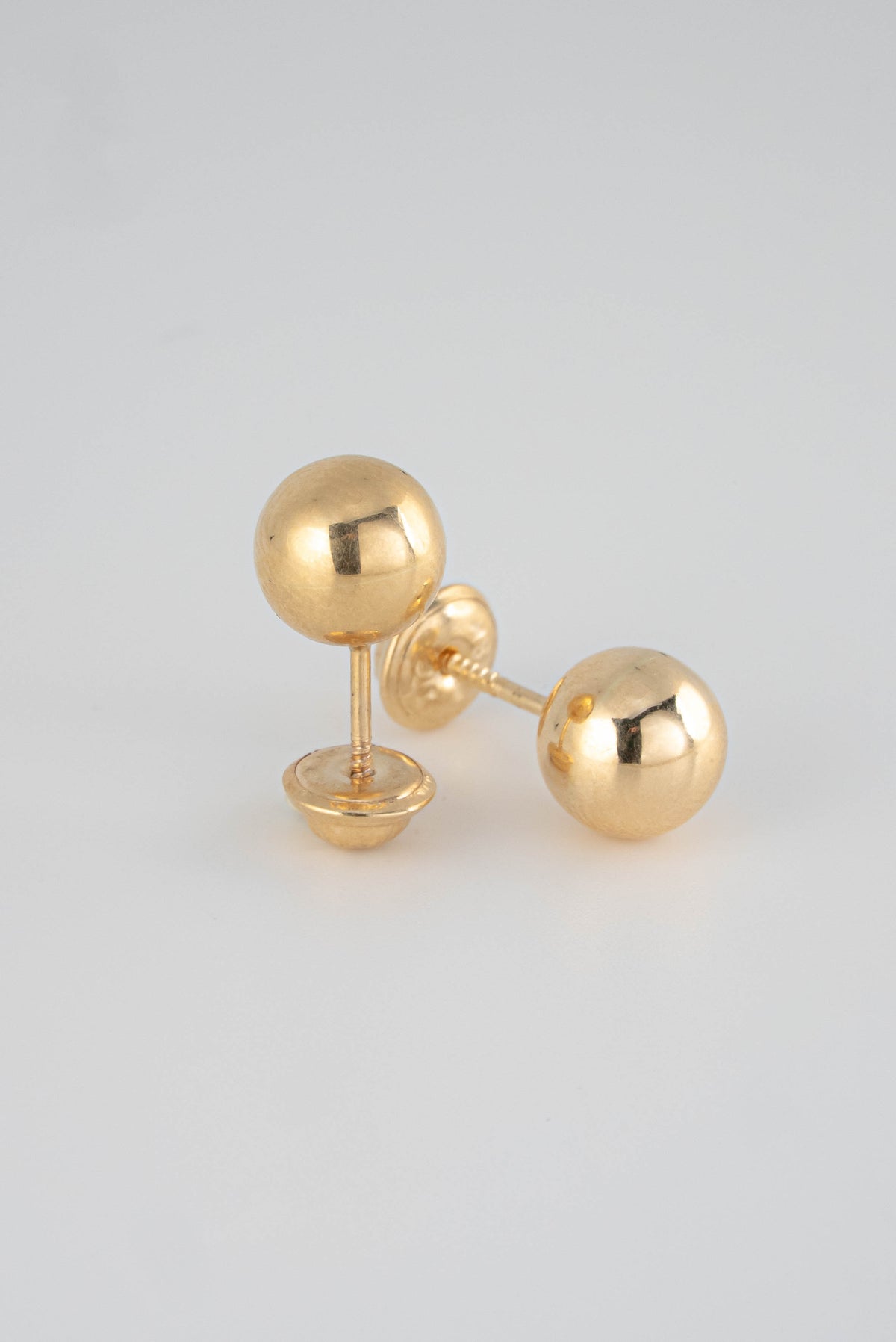 Topos Balin 8 mm Liso Oro Amarillo 18k / NA152 / P: 0.9 gr