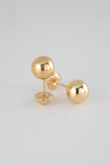 Topos Balin 8 mm Liso Oro Amarillo 18k / NA152 / P: 0.9 gr