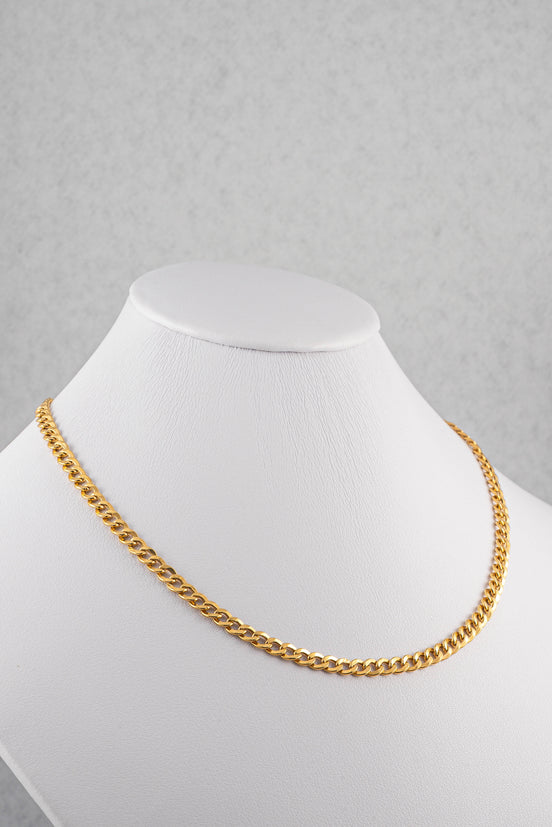 Cadena Cubana Oro Amarillo 18k / ITA30 / 45 cms / M: 5 mm / P: 8.43 gr