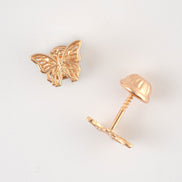 Topos Mariposa Oro Rosado 18k / NA09 / M: 6 mm x 8 mm / P: 0,7 gr