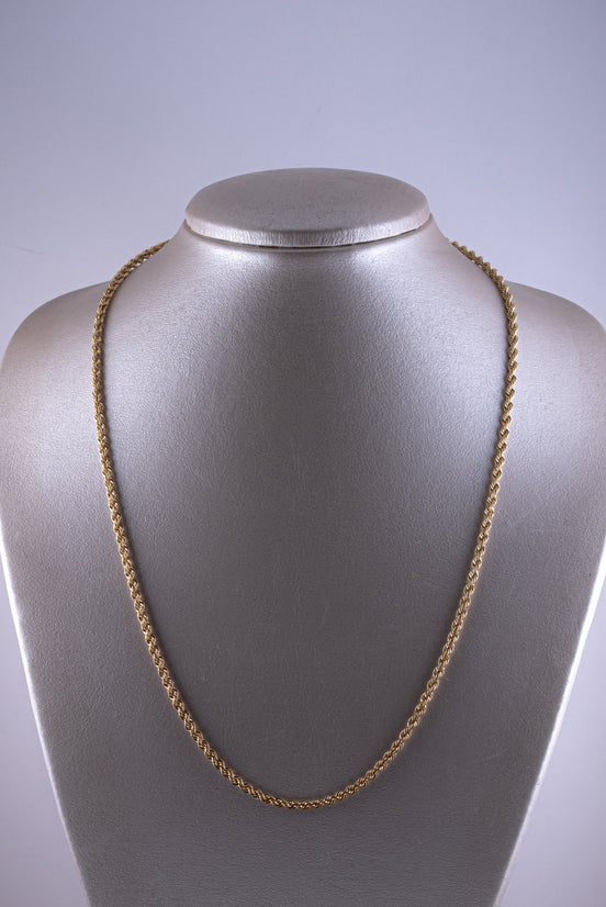 Cadena Lazo 4 mm 18k oro amarillo / 8,78 gr - 60 cms - Italiano